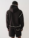 BASEBALL STITCH CINCHED HOODIE