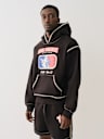 BASEBALL STITCH CINCHED HOODIE