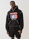 BASEBALL STITCH CINCHED HOODIE