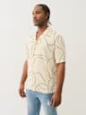 BASEBALL STITCH CAMP COLLAR SHIRT
