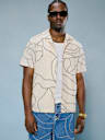 BASEBALL STITCH CAMP COLLAR SHIRT