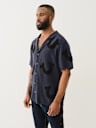 HORSESHOE KNIT CAMP COLLAR SHIRT