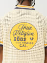 KNIT LOGO CAMP COLLAR SHIRT