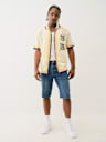 KNIT LOGO CAMP COLLAR SHIRT