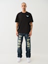 RICKY DISTRESSED FLAP STRAIGHT JEAN