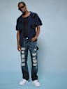 RICKY DISTRESSED FLAP STRAIGHT JEAN