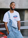 TRUE RELIGION X FORD HEAVYWEIGHT MIXED LOGO TEE