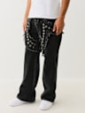VINNY STUDDED HORSESHOE APPLIQUE ULTRA BAGGY JEAN