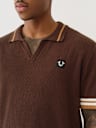 SWEATER KNIT POLO SHIRT