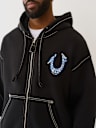 HORSESHOE PAINT BIG T ZIP HOODIE