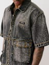 OVERSIZED BIG T ZIP-UP WORKWEAR SHIRT
