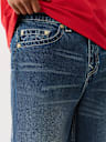 JEANS ULTRAHOLGADOS VINNY CON BORDADO DE BUDDHA EN EL BOLSILLO
