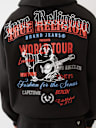 MULTI LOGO PRINT ZIP HOODIE