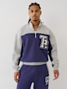 COLOR BLOCKED QUARTER ZIP PULLOVER