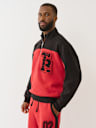 COLOR BLOCKED QUARTER ZIP PULLOVER