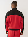 COLOR BLOCKED QUARTER ZIP PULLOVER