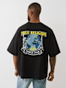 CAMISETA DE GLOBO DE MEZCLILLA GRUESA