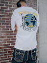 HEAVYWEIGHT DENIM GLOBE TEE