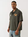 DOUBLE POCKET ZIP UP CAMP SHIRT
