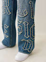 VINNY LOGO APPLIQUÉ BAGGY JEAN 