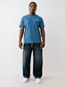JEANS DE BARRIL CON COSTURA SUPER T