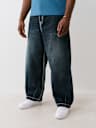 JEANS DE BARRIL CON COSTURA SUPER T