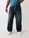 JEANS DE BARRIL CON COSTURA SUPER T