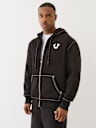 BIG T LOGO ZIP HOODIE