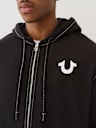 BIG T LOGO ZIP HOODIE