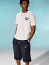 TRUE RELIGION X COOKIES APPLIQUÉ LONG SWEAT SHORT