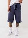TRUE RELIGION X COOKIES APPLIQUÉ LONG SWEAT SHORT