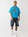 【TRUE RELIGION】x COOKIES HORSESHOE BITE BOXY 水色 Tシャツ TRUE RELIGION X COOKIES HORSESHOE BITE BOXY TEE - COOKIES