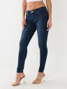 JEANS SKINNY CURVILÍNEOS JENNIE DE TIRO MEDIO