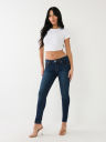 JEANS SKINNY CURVILÍNEOS JENNIE DE TIRO MEDIO