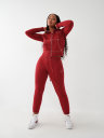 BIG T STITCH LOGO ZIP HOODIE