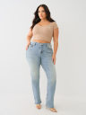 PLUS BILLIE MID RISE BIG T STRAIGHT JEAN 