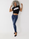 JEANS SKINNY CURVILÍNEOS JENNIE DE TIRO MEDIO