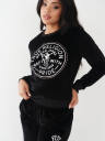 VELOUR CRYSTAL SWEATSHIRT