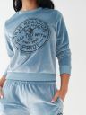 VELOUR CRYSTAL SWEATSHIRT