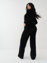 VELOUR WIDE LEG LOUNGE PANT