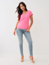 CAMISETA CON CUELLO EN V Y BUDDHA DE CRISTALES