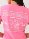 CAMISETA CON CUELLO EN V Y BUDDHA DE CRISTALES