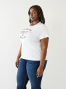 WORLD TOUR RETRO CRYSTAL SLIM CREW LOGO TEE