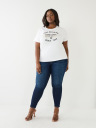 WORLD TOUR RETRO CRYSTAL SLIM CREW LOGO TEE