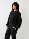 TRUE RUCHED RELAXED SWEATSHIRT