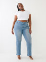 BECCA LOW RISE BIG T BOOTCUT JEAN