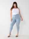 LOW RISE RUCHED SKINNY JEAN