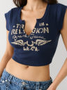 NOTCH CROP TEE