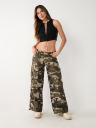 JESSIE BIG T CAMO CARGO SUPER BAGGY PANT