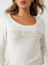 TRUE RELIGION CRYSTAL LOGO SWEATER